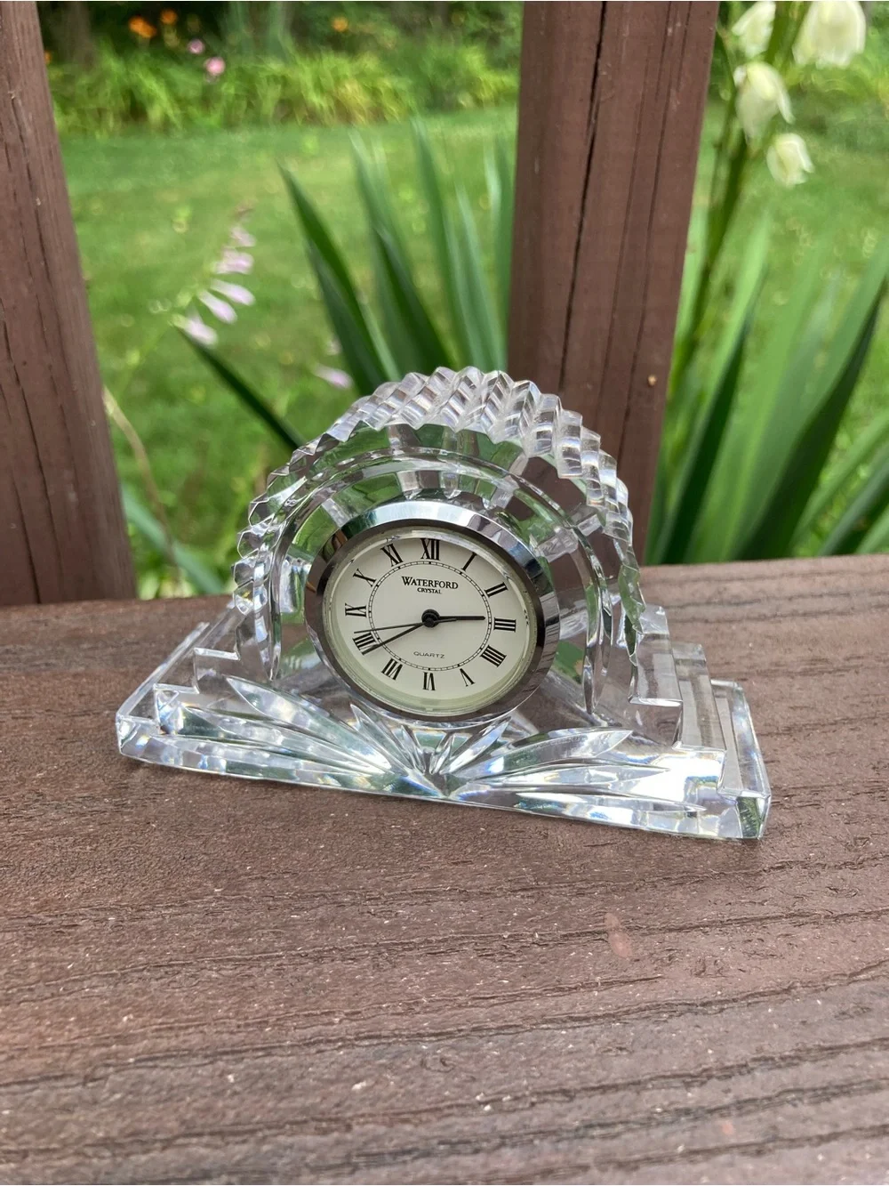 Vintage Waterford Crystal Wharton Mantle Desk Clock